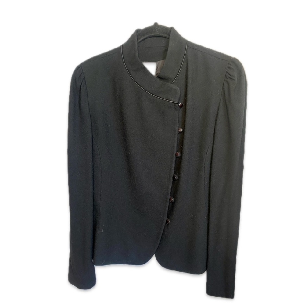 Vintage Fitted Wool Blazer Allen Bernard